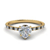 Load image into Gallery viewer, eternity-hidden-halo-heart-shaped-engagement-ring-with-black-diamond-in-FD-9168HTRGBLACKANGLE3-NL-YG