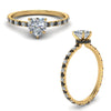 Load image into Gallery viewer, eternity-hidden-halo-heart-shaped-engagement-ring-with-black-diamond-in-FD-9168HTRGBLACKANGLE3-NL-YG