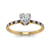 Load image into Gallery viewer, eternity-hidden-halo-heart-shaped-engagement-ring-with-black-diamond-in-FD-9168HTRGBLACKANGLE3-NL-YG