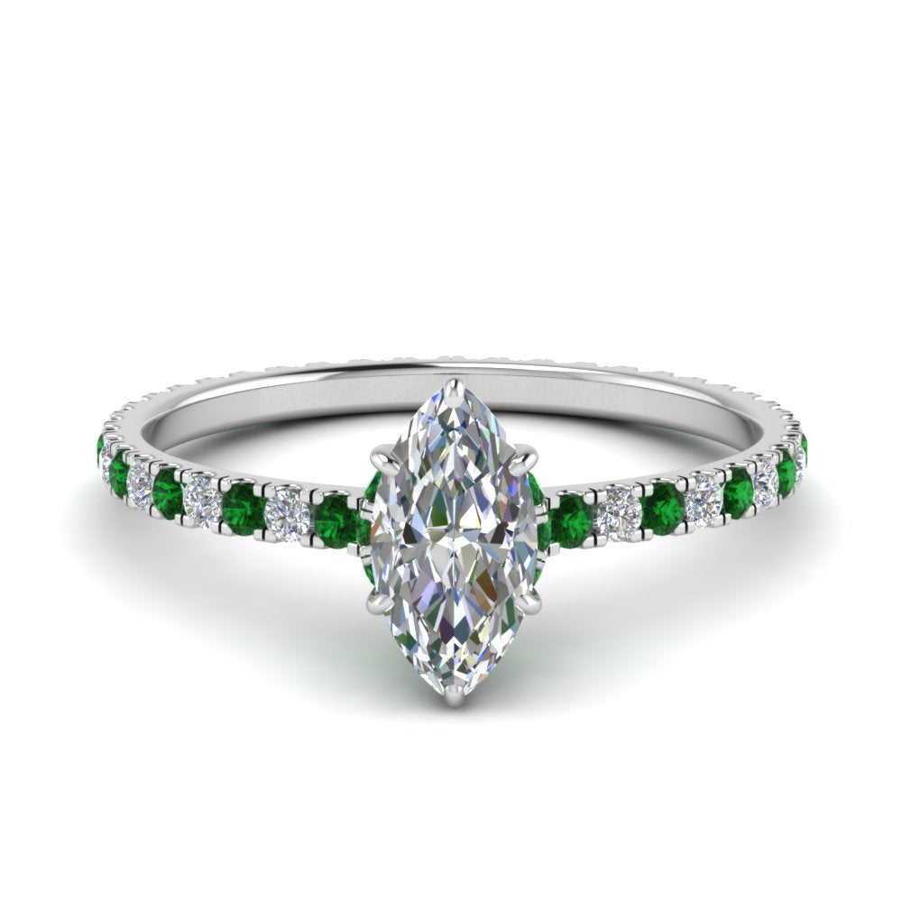eternity-hidden-halo-marquise-cut-diamond-engagement-ring-with-emerald-in-FD-9168MQRGEMGRANGLE3-NL-WG