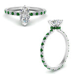 Load image into Gallery viewer, eternity-hidden-halo-marquise-cut-diamond-engagement-ring-with-emerald-in-FD-9168MQRGEMGRANGLE3-NL-WG
