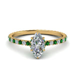 Load image into Gallery viewer, eternity-hidden-halo-marquise-cut-diamond-engagement-ring-with-emerald-in-FD-9168MQRGEMGRANGLE3-NL-YG
