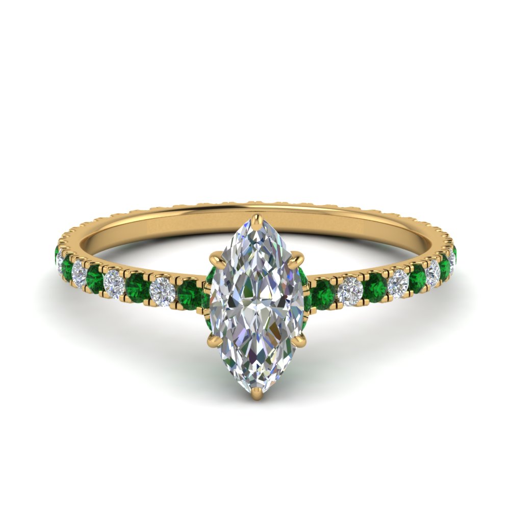 eternity-hidden-halo-marquise-cut-diamond-engagement-ring-with-emerald-in-FD-9168MQRGEMGRANGLE3-NL-YG