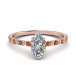Load image into Gallery viewer, eternity-hidden-halo-marquise-cut-diamond-engagement-ring-with-orange-sapphire-in-FD-9168MQRGSAORANGLE3-NL-RG
