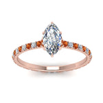 Load image into Gallery viewer, eternity-hidden-halo-marquise-cut-diamond-engagement-ring-with-orange-sapphire-in-FD-9168MQRGSAORANGLE3-NL-RG
