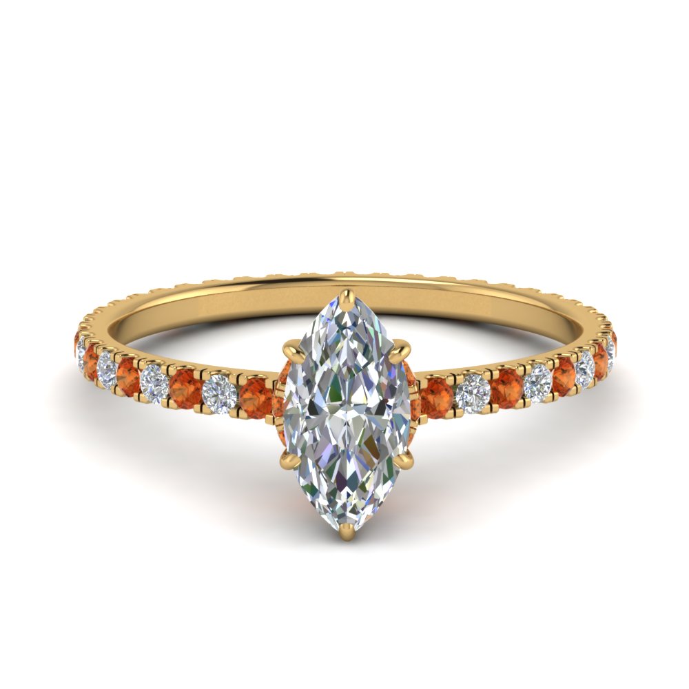 eternity-hidden-halo-marquise-cut-diamond-engagement-ring-with-orange-sapphire-in-FD-9168MQRGSAORANGLE3-NL-YG