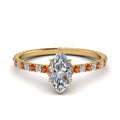 Thumbnail 14 - eternity-hidden-halo-marquise-cut-diamond-engagement-ring-with-orange-sapphire-in-FD-9168MQRGSAORANGLE3-NL-YG