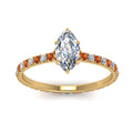 Thumbnail 15 - eternity-hidden-halo-marquise-cut-diamond-engagement-ring-with-orange-sapphire-in-FD-9168MQRGSAORANGLE3-NL-YG