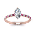 Thumbnail 67 - eternity-hidden-halo-marquise-cut-diamond-engagement-ring-with-pink-sapphire-in-FD-9168MQRGSADRPIANGLE3-NL-RG