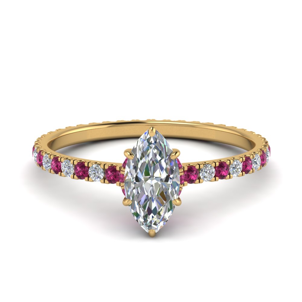 eternity-hidden-halo-marquise-cut-diamond-engagement-ring-with-pink-sapphire-in-FD-9168MQRGSADRPIANGLE3-NL-YG