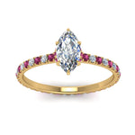 Load image into Gallery viewer, eternity-hidden-halo-marquise-cut-diamond-engagement-ring-with-pink-sapphire-in-FD-9168MQRGSADRPIANGLE3-NL-YG

