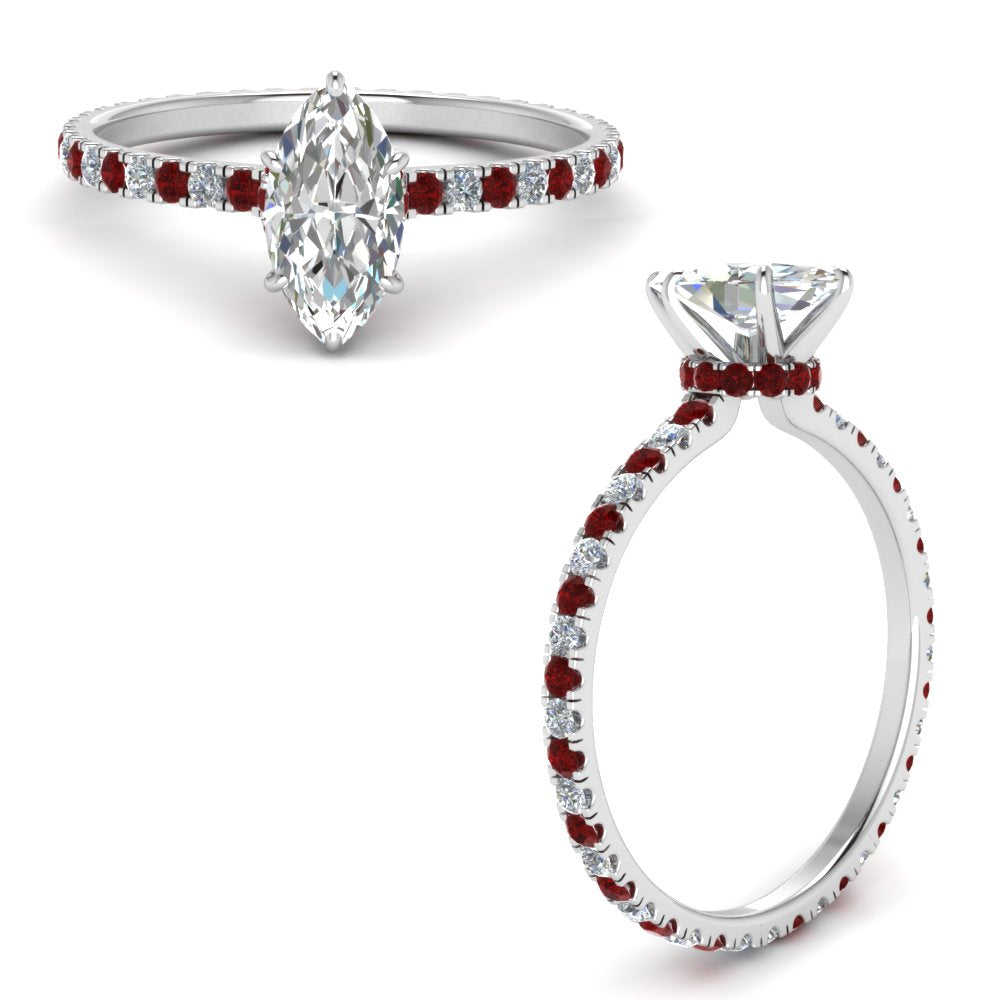 eternity-hidden-halo-marquise-cut-diamond-engagement-ring-with-ruby-in-FD-9168MQRGRUDRANGLE3-NL-WG