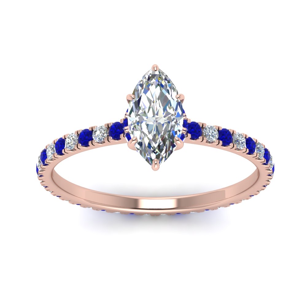 eternity-hidden-halo-marquise-cut-diamond-engagement-ring-with-sapphire-in-FD-9168MQRGSABLANGLE3-NL-RG