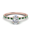 Load image into Gallery viewer, eternity-hidden-halo-oval-shaped-diamond-engagement-ring-with-emerald-in-FD-9168OVRGEMGRANGLE3-NL-RG