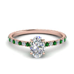 Load image into Gallery viewer, eternity-hidden-halo-oval-shaped-diamond-engagement-ring-with-emerald-in-FD-9168OVRGEMGRANGLE3-NL-RG
