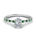 Thumbnail 50 - eternity-hidden-halo-oval-shaped-diamond-engagement-ring-with-emerald-in-FD-9168OVRGEMGRANGLE3-NL-WG