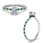 Load image into Gallery viewer, eternity-hidden-halo-oval-shaped-diamond-engagement-ring-with-emerald-in-FD-9168OVRGEMGRANGLE3-NL-WG
