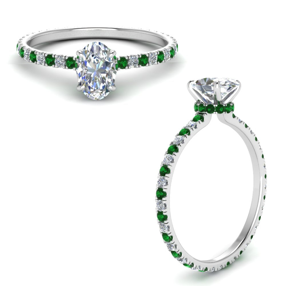 eternity-hidden-halo-oval-shaped-diamond-engagement-ring-with-emerald-in-FD-9168OVRGEMGRANGLE3-NL-WG