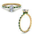 Thumbnail 21 - eternity-hidden-halo-oval-shaped-diamond-engagement-ring-with-emerald-in-FD-9168OVRGEMGRANGLE3-NL-YG