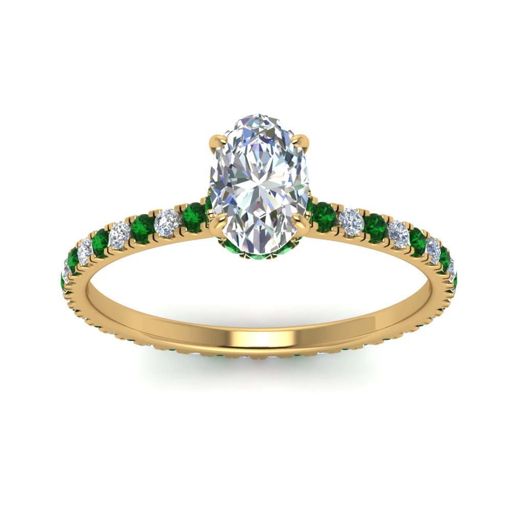 eternity-hidden-halo-oval-shaped-diamond-engagement-ring-with-emerald-in-FD-9168OVRGEMGRANGLE3-NL-YG