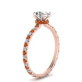 Thumbnail 72 - eternity-hidden-halo-oval-shaped-diamond-engagement-ring-with-orange-sapphire-in-FD-9168OVRGSAORANGLE3-NL-RG