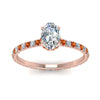 Load image into Gallery viewer, eternity-hidden-halo-oval-shaped-diamond-engagement-ring-with-orange-sapphire-in-FD-9168OVRGSAORANGLE3-NL-RG