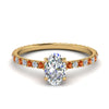 Load image into Gallery viewer, eternity-hidden-halo-oval-shaped-diamond-engagement-ring-with-orange-sapphire-in-FD-9168OVRGSAORANGLE3-NL-YG
