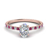 Load image into Gallery viewer, eternity-hidden-halo-oval-shaped-diamond-engagement-ring-with-pink-sapphire-in-FD-9168OVRGSADRPIANGLE3-NL-RG