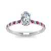 Load image into Gallery viewer, eternity-hidden-halo-oval-shaped-diamond-engagement-ring-with-pink-sapphire-in-FD-9168OVRGSADRPIANGLE3-NL-WG