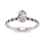 Load image into Gallery viewer, eternity-hidden-halo-oval-shaped-diamond-engagement-ring-with-pink-sapphire-in-FD-9168OVRGSADRPIANGLE3-NL-WG
