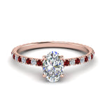 Load image into Gallery viewer, eternity-hidden-halo-oval-shaped-diamond-engagement-ring-with-ruby-in-FD-9168OVRGRUDRANGLE3-NL-RG
