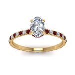 Load image into Gallery viewer, eternity-hidden-halo-oval-shaped-diamond-engagement-ring-with-ruby-in-FD-9168OVRGRUDRANGLE3-NL-YG
