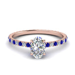 Load image into Gallery viewer, eternity-hidden-halo-oval-shaped-diamond-engagement-ring-with-sapphire-in-FD-9168OVRGSABLANGLE3-NL-RG
