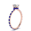 Load image into Gallery viewer, eternity-hidden-halo-oval-shaped-diamond-engagement-ring-with-sapphire-in-FD-9168OVRGSABLANGLE3-NL-RG