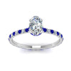 Load image into Gallery viewer, eternity-hidden-halo-oval-shaped-diamond-engagement-ring-with-sapphire-in-FD-9168OVRGSABLANGLE3-NL-WG