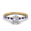 Load image into Gallery viewer, eternity-hidden-halo-oval-shaped-diamond-engagement-ring-with-sapphire-in-FD-9168OVRGSABLANGLE3-NL-YG