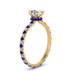 Load image into Gallery viewer, eternity-hidden-halo-oval-shaped-diamond-engagement-ring-with-sapphire-in-FD-9168OVRGSABLANGLE3-NL-YG