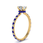 Load image into Gallery viewer, eternity-hidden-halo-oval-shaped-diamond-engagement-ring-with-sapphire-in-FD-9168OVRGSABLANGLE3-NL-YG
