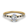 Load image into Gallery viewer, eternity-hidden-halo-oval-shaped-engagement-ring-with-black-diamond-in-FD-9168OVRGBLACKANGLE3-NL-YG