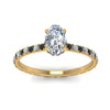 Load image into Gallery viewer, eternity-hidden-halo-oval-shaped-engagement-ring-with-black-diamond-in-FD-9168OVRGBLACKANGLE3-NL-YG