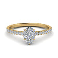 Thumbnail 2 - eternity-hidden-halo-pear-shaped-diamond-engagement-ring-in-FD-9168PERANGLE3-NL-YG