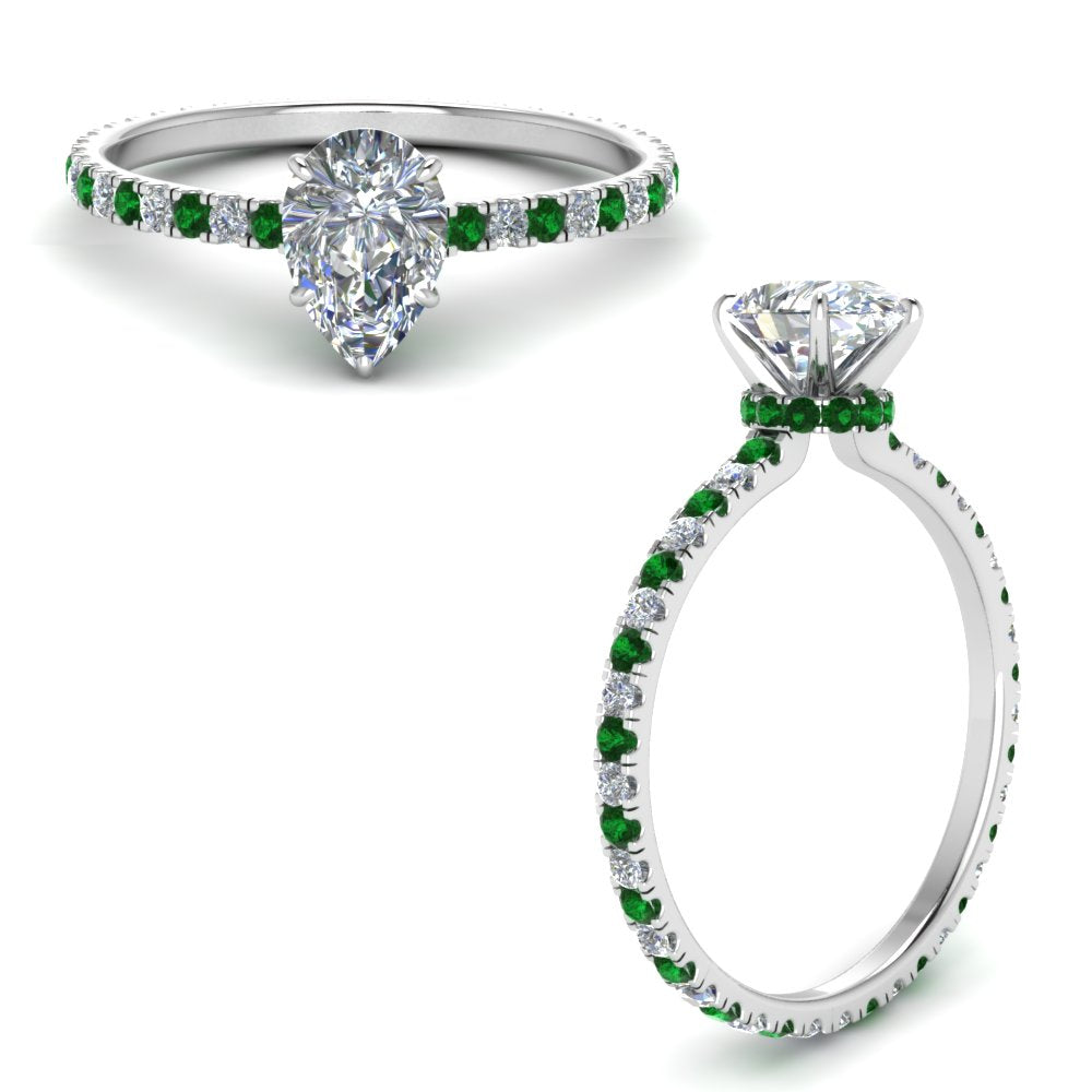 eternity-hidden-halo-pear-shaped-diamond-engagement-ring-with-emerald-in-FD-9168PERGEMGRANGLE3-NL-WG