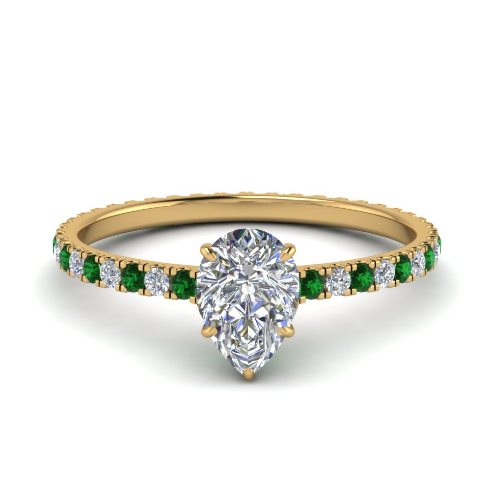 eternity-hidden-halo-pear-shaped-diamond-engagement-ring-with-emerald-in-FD-9168PERGEMGRANGLE3-NL-YG