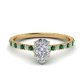 Thumbnail 22 - eternity-hidden-halo-pear-shaped-diamond-engagement-ring-with-emerald-in-FD-9168PERGEMGRANGLE3-NL-YG