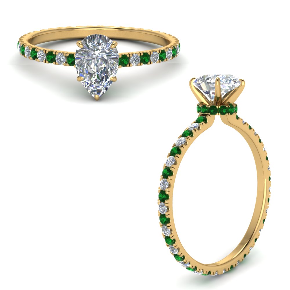 eternity-hidden-halo-pear-shaped-diamond-engagement-ring-with-emerald-in-FD-9168PERGEMGRANGLE3-NL-YG