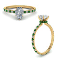 Thumbnail 21 - eternity-hidden-halo-pear-shaped-diamond-engagement-ring-with-emerald-in-FD-9168PERGEMGRANGLE3-NL-YG