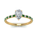Thumbnail 23 - eternity-hidden-halo-pear-shaped-diamond-engagement-ring-with-emerald-in-FD-9168PERGEMGRANGLE3-NL-YG