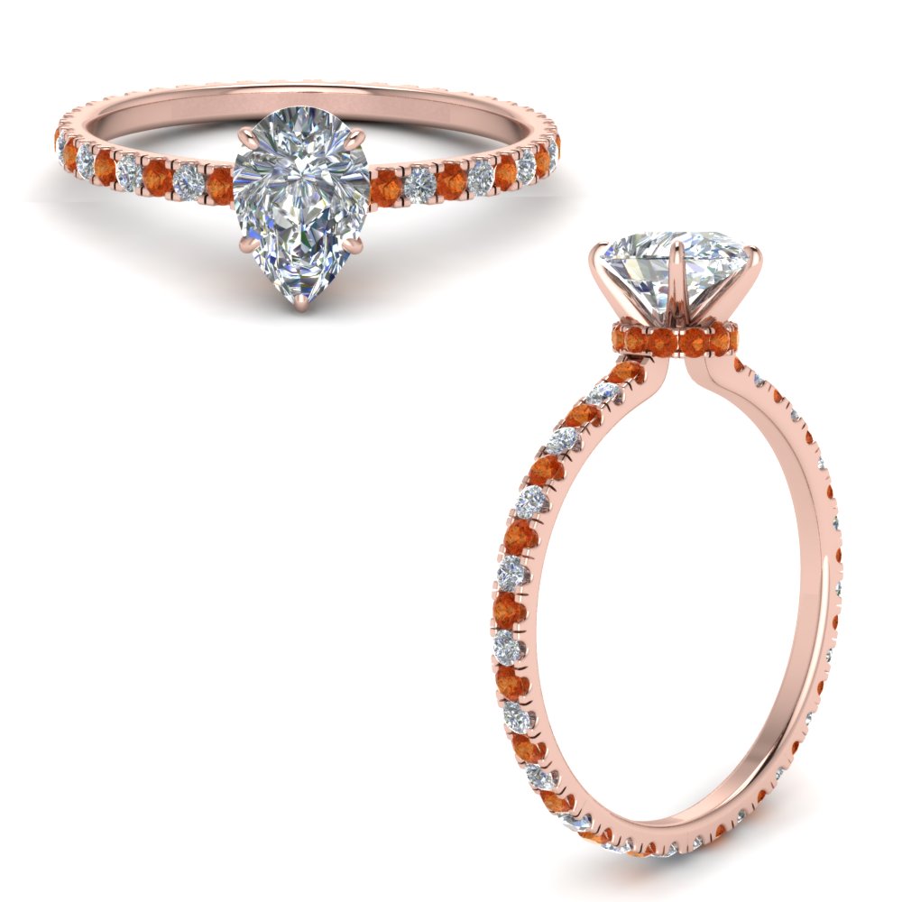 eternity-hidden-halo-pear-shaped-diamond-engagement-ring-with-orange-sapphire-in-FD-9168PERGSAORANGLE3-NL-RG