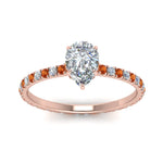 Load image into Gallery viewer, eternity-hidden-halo-pear-shaped-diamond-engagement-ring-with-orange-sapphire-in-FD-9168PERGSAORANGLE3-NL-RG
