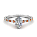 Thumbnail 42 - eternity-hidden-halo-pear-shaped-diamond-engagement-ring-with-orange-sapphire-in-FD-9168PERGSAORANGLE3-NL-WG